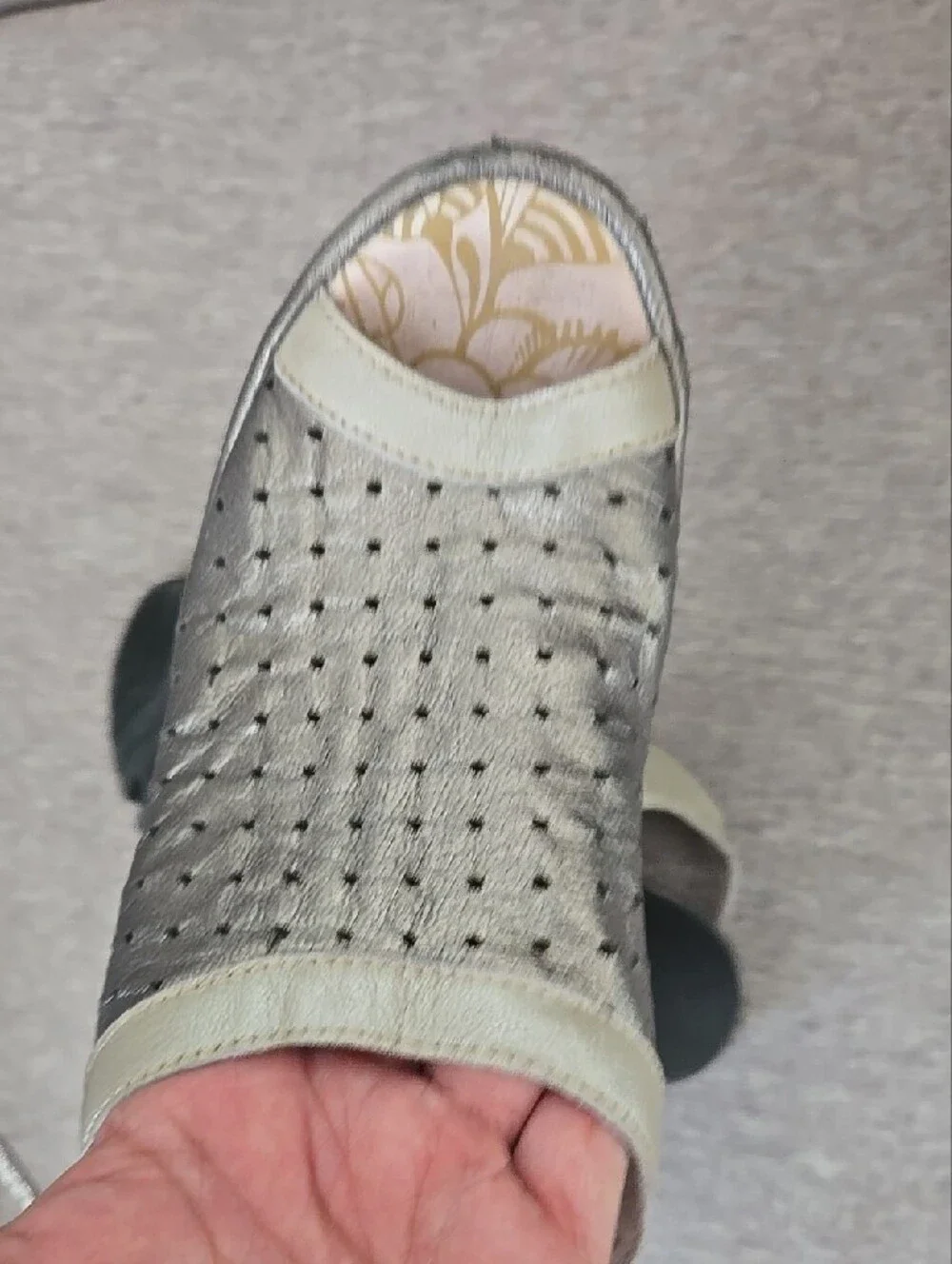 Fly London metallic perforated